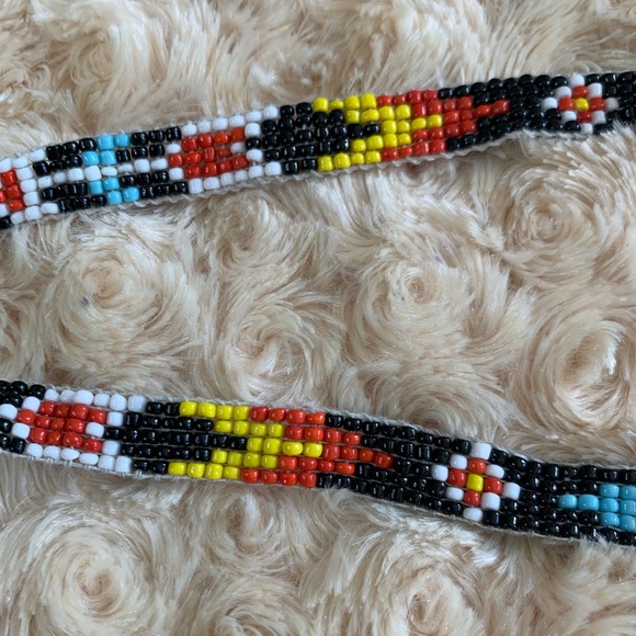Native American Navajo Thunderbird Seed Bead Necklace - Picture 4 of 4